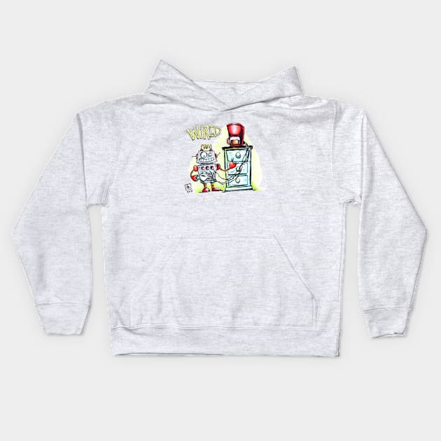 Wired Robot Kids Hoodie by obillwon